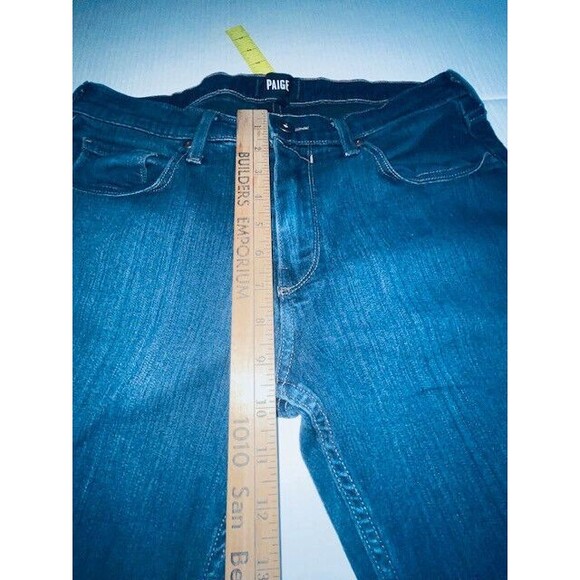 Paige Jeans Mens Size 32 Dark Blue Federal Slim Straight Soft Stretch Denim USA - Picture 6 of 14